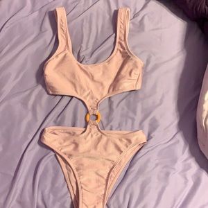Pink one piece